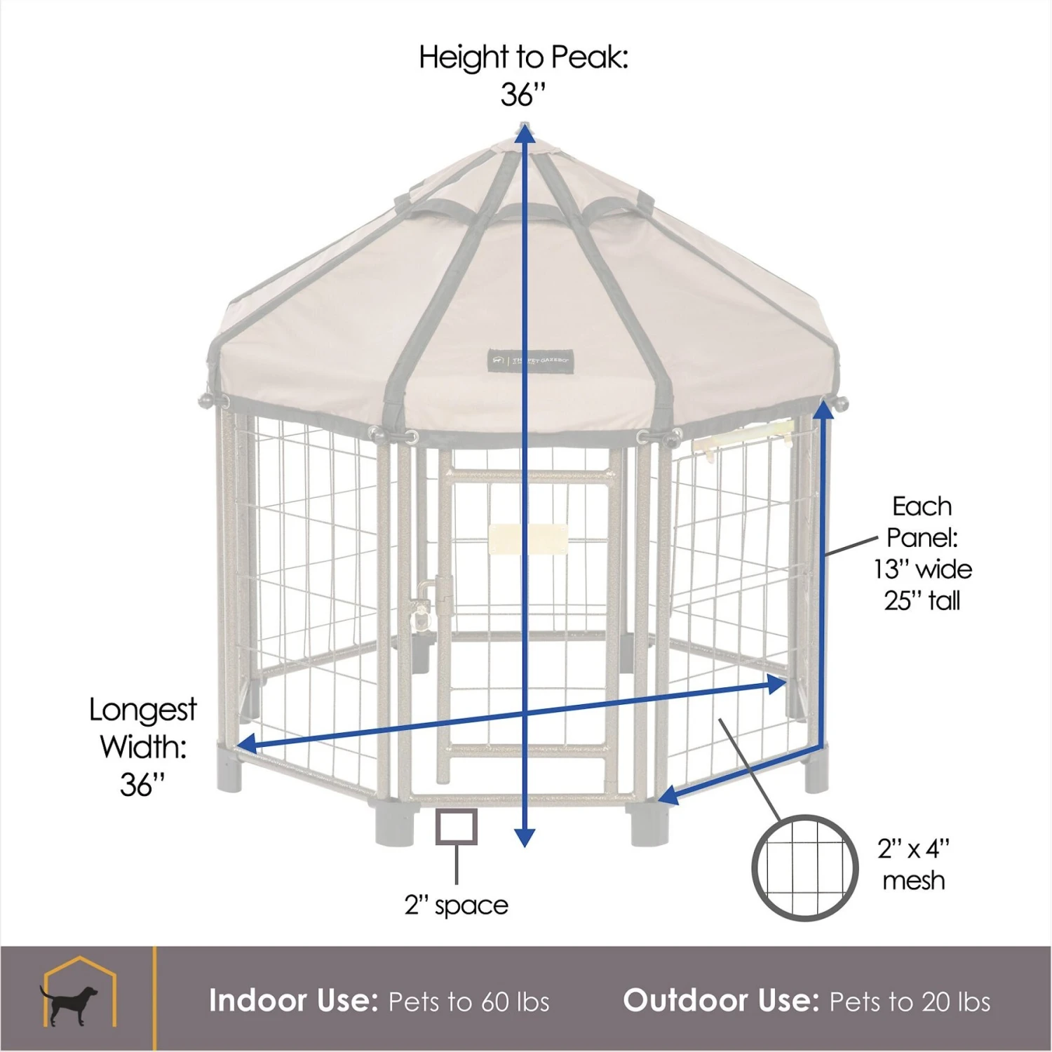 Win World International Pet Gazebo Dog Kennel 2 Win World International Pet Gazebo Dog Kennel - Image 2