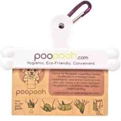 Poopooh Biodegradable Dog Waste Bags & Bag Carrier Clip -PetSafe Kong Shop 272154 PT2. AC SS1800 V1612996625