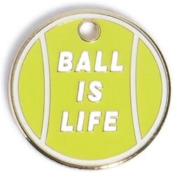 Trill Paws Ball Is Life Personalized Dog & Cat ID Tag