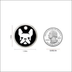 Trill Paws Frenchie Personalized Dog ID Tag -PetSafe Kong Shop 272362 PT3. AC SS1800 V1631734889