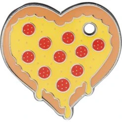 Trill Paws Pizza My Heart Personalized Dog & Cat ID Tag
