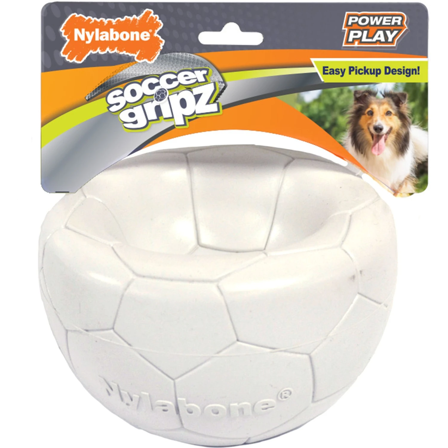 Nylabone Power Play Gripz Soccer Ball Dog Toy 1 Nylabone Power Play Gripz Soccer Ball Dog Toy