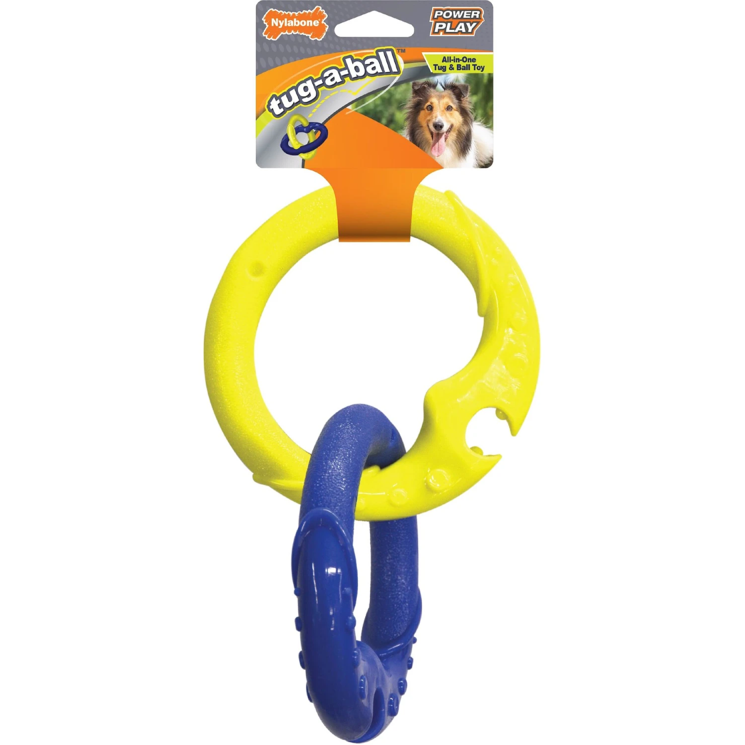 Nylabone Power Play Tug-a-Ball 2-in-1 Ball & Tug Dog Toy 1 Nylabone Power Play Tug-a-Ball 2-in-1 Ball & Tug Dog Toy