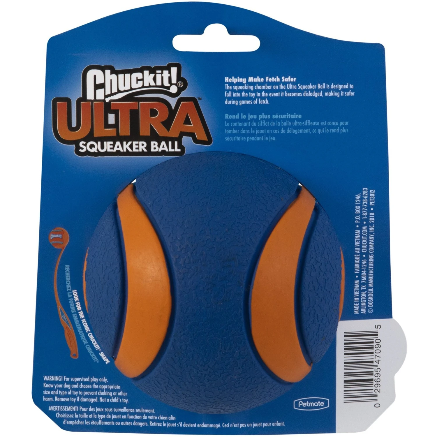 Chuckit! Ultra Squeaker Ball Dog Toy 2 Chuckit! Ultra Squeaker Ball Dog Toy - Image 2