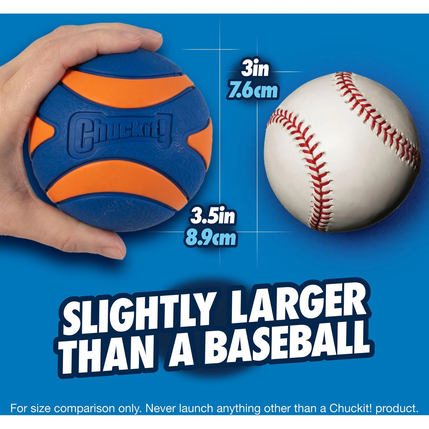 Chuckit! Ultra Squeaker Ball Dog Toy 3 Chuckit! Ultra Squeaker Ball Dog Toy - Image 3