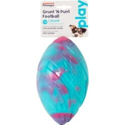 Petstages Grunt N Punt Football Dog Toy, Blue & Pink -PetSafe Kong Shop 280174 PT6. AC SS1800 V1636500736