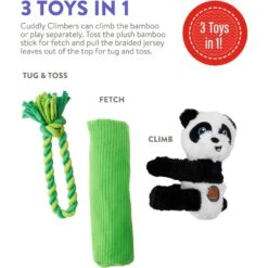Charming Pet Cuddly Climbers Panda Plush Dog Toy, Small -PetSafe Kong Shop 280244 PT2. AC SS1800 V1618932801