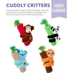 Charming Pet Cuddly Climbers Sloth Plush Dog Toy, Orange, Small -PetSafe Kong Shop 280246 PT5. AC SS1800 V1618933433