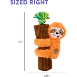 Charming Pet Cuddly Climbers Sloth Plush Dog Toy, Orange, Small -PetSafe Kong Shop 280246 PT6. AC SS1800 V1618933183
