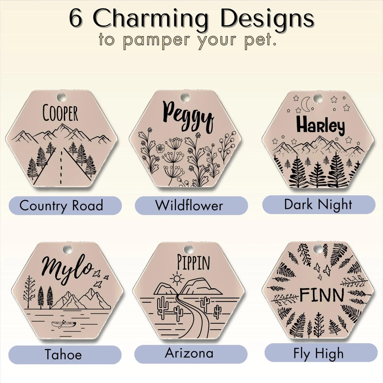 PawFurEver Hexagon Personalized Dog ID Tag 6 PawFurEver Hexagon Personalized Dog ID Tag - Image 6