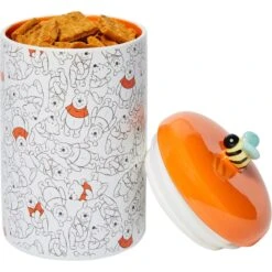 Disney Winnie The Pooh Orange Ceramic Dog & Cat Treat Jar -PetSafe Kong Shop 280636 PT4. AC SS1800 V1628535484