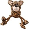 Charming Pet Dangle Dudes Leopard Squeaky Dog Toy