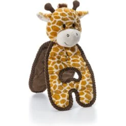 Charming Pet Cuddle Tugs Giraffe Squeaky Dog Toy