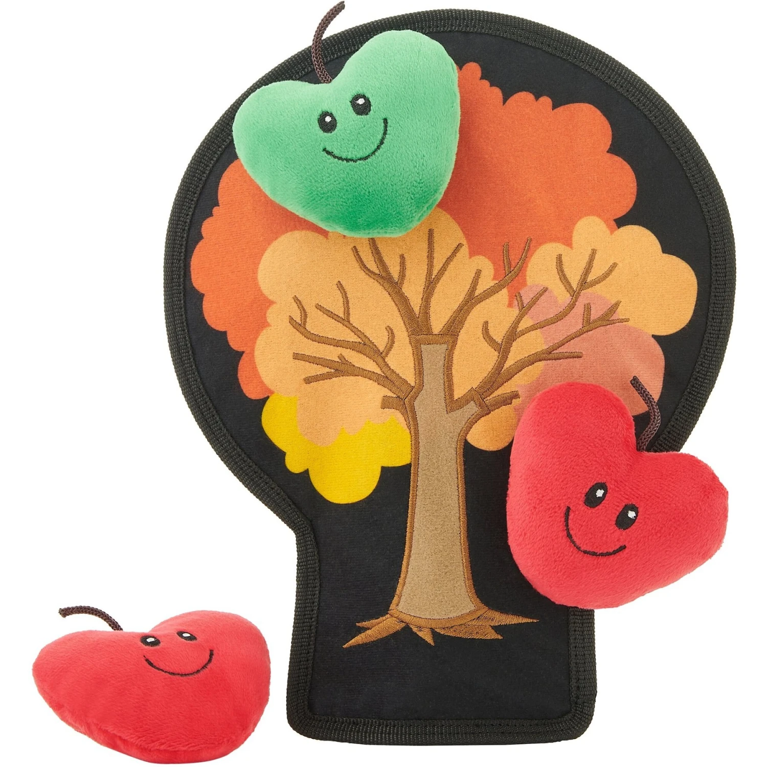Frisco Fall Autumn Tree With Apples Interactive Plush Squeaky Dog Toy, 4 Count 1 Frisco Fall Autumn Tree With Apples Interactive Plush Squeaky Dog Toy, 4 Count