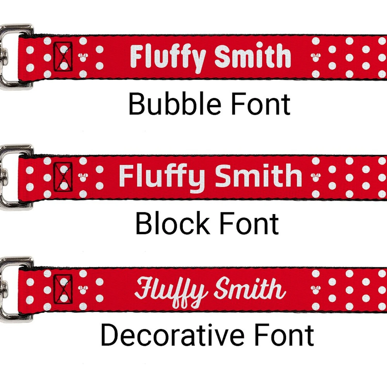Buckle-Down Disney Minnie Mouse Personalized Dog Leash 2 Buckle-Down Disney Minnie Mouse Personalized Dog Leash - Image 2