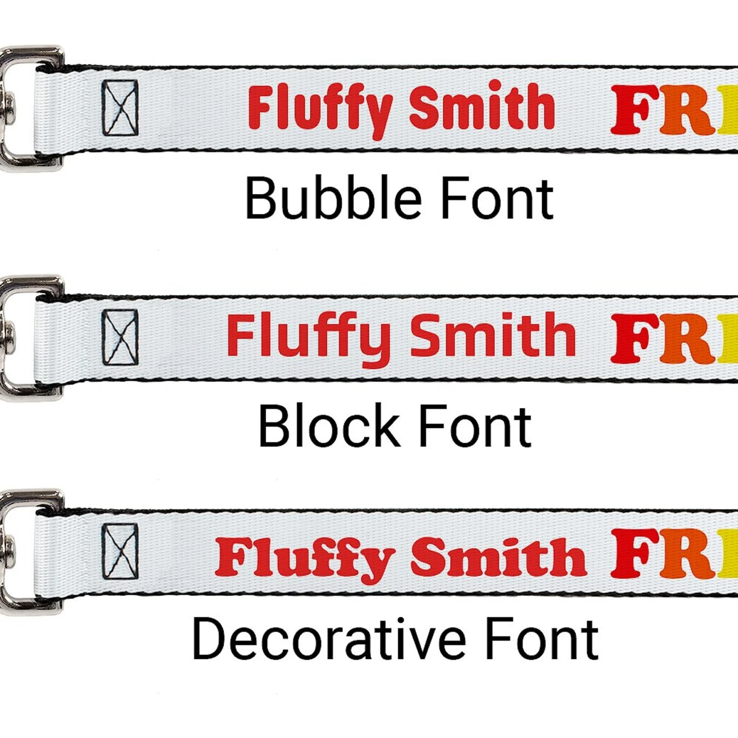 Buckle-Down Personalized Dog Leash, Free Hugs 2 Buckle-Down Personalized Dog Leash, Free Hugs - Image 2