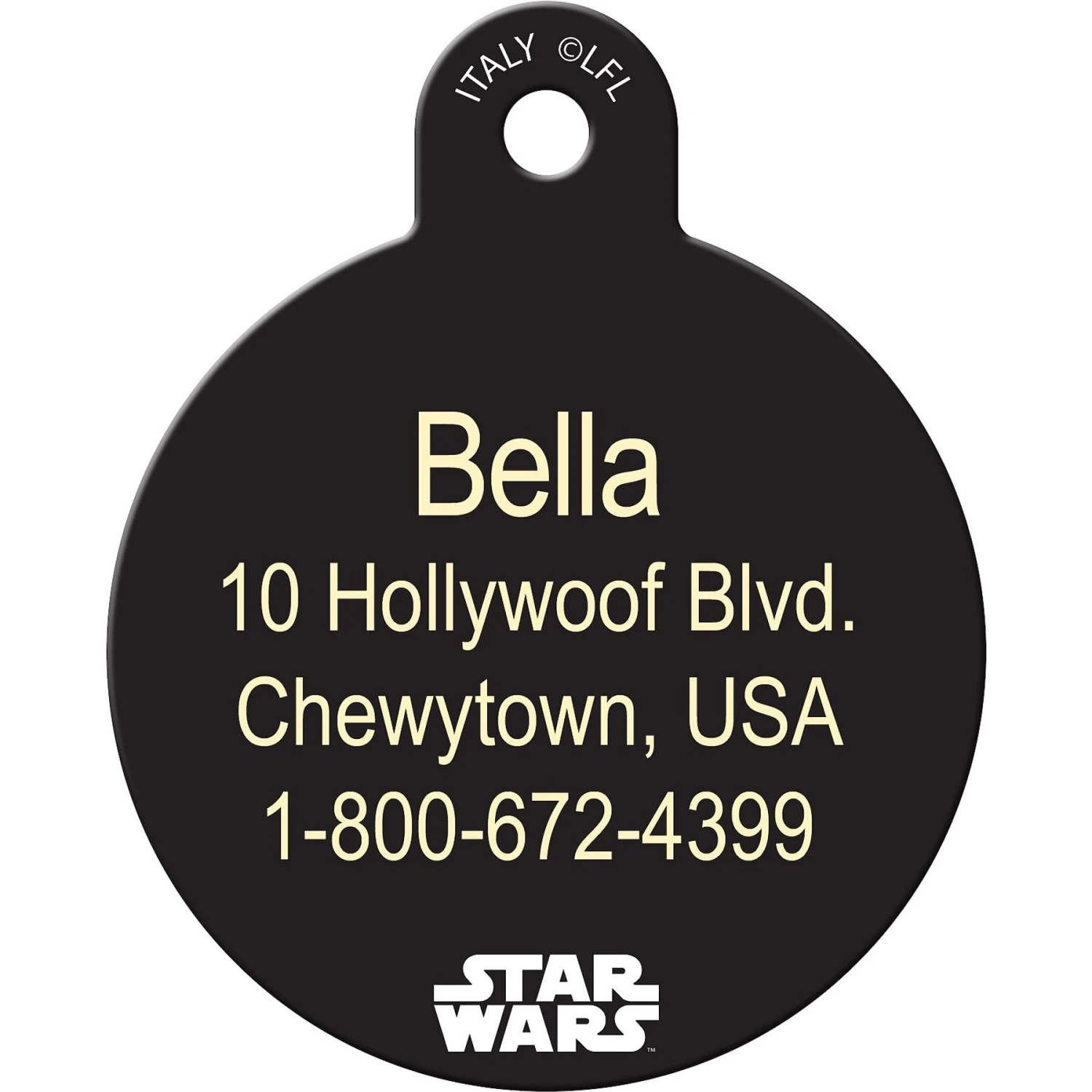 Quick-Tag Star Wars BB-8 How I Roll Circle Personalized Dog & Cat ID Tag 3 Quick-Tag Star Wars BB-8 How I Roll Circle Personalized Dog & Cat ID Tag - Image 3