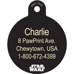 Quick-Tag Star Wars Ewok Treats Plz Circle Personalized Dog & Cat ID Tag -PetSafe Kong Shop 286308 PT2. AC SS1800 V1619216819