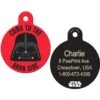 Quick-Tag Star Wars Darth Vader Bark Side Circle Personalized Dog & Cat ID Tag