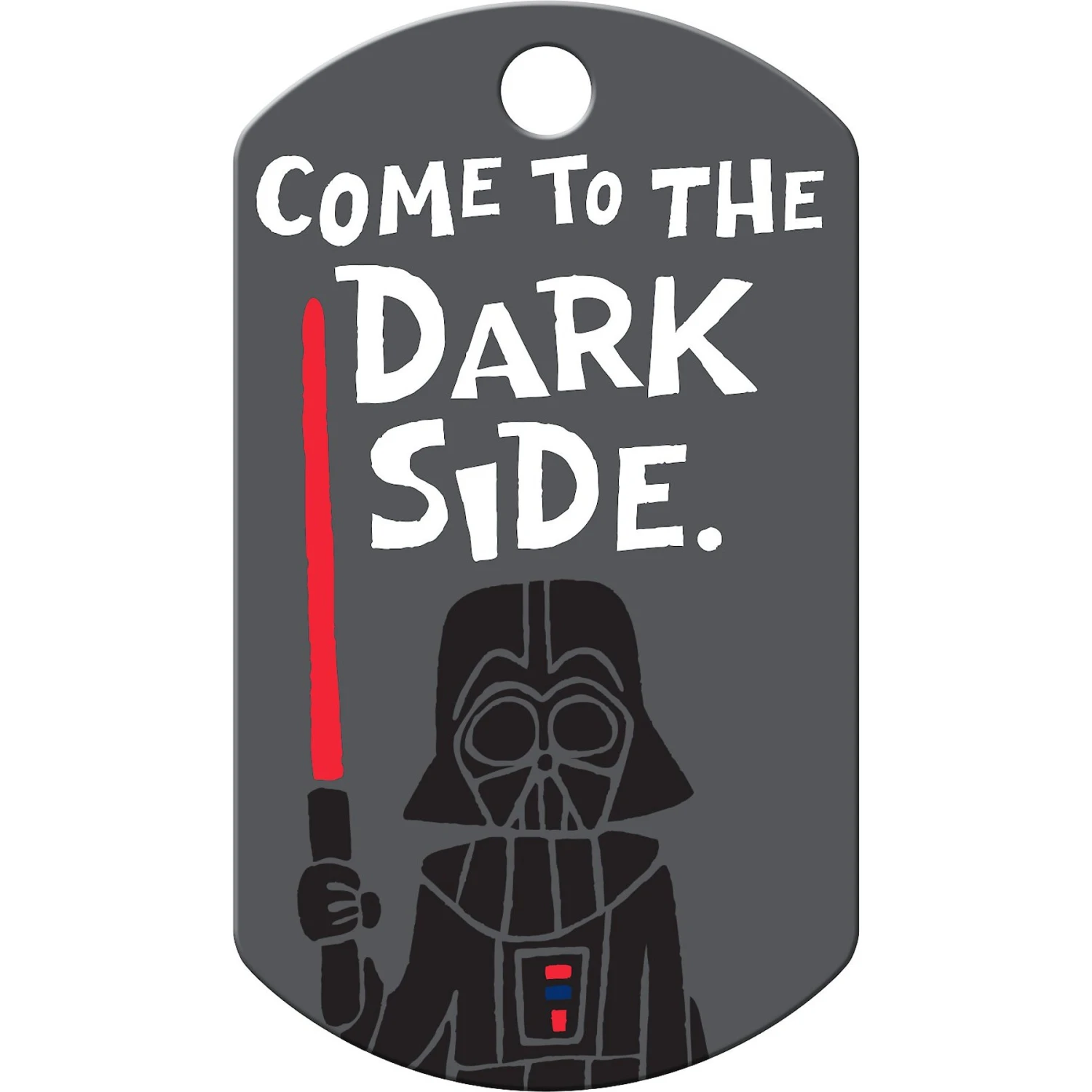 Quick-Tag Star Wars Darth Vader Dark Side Military Personalized Dog & Cat ID Tag 2 Quick-Tag Star Wars Darth Vader Dark Side Military Personalized Dog & Cat ID Tag - Image 2