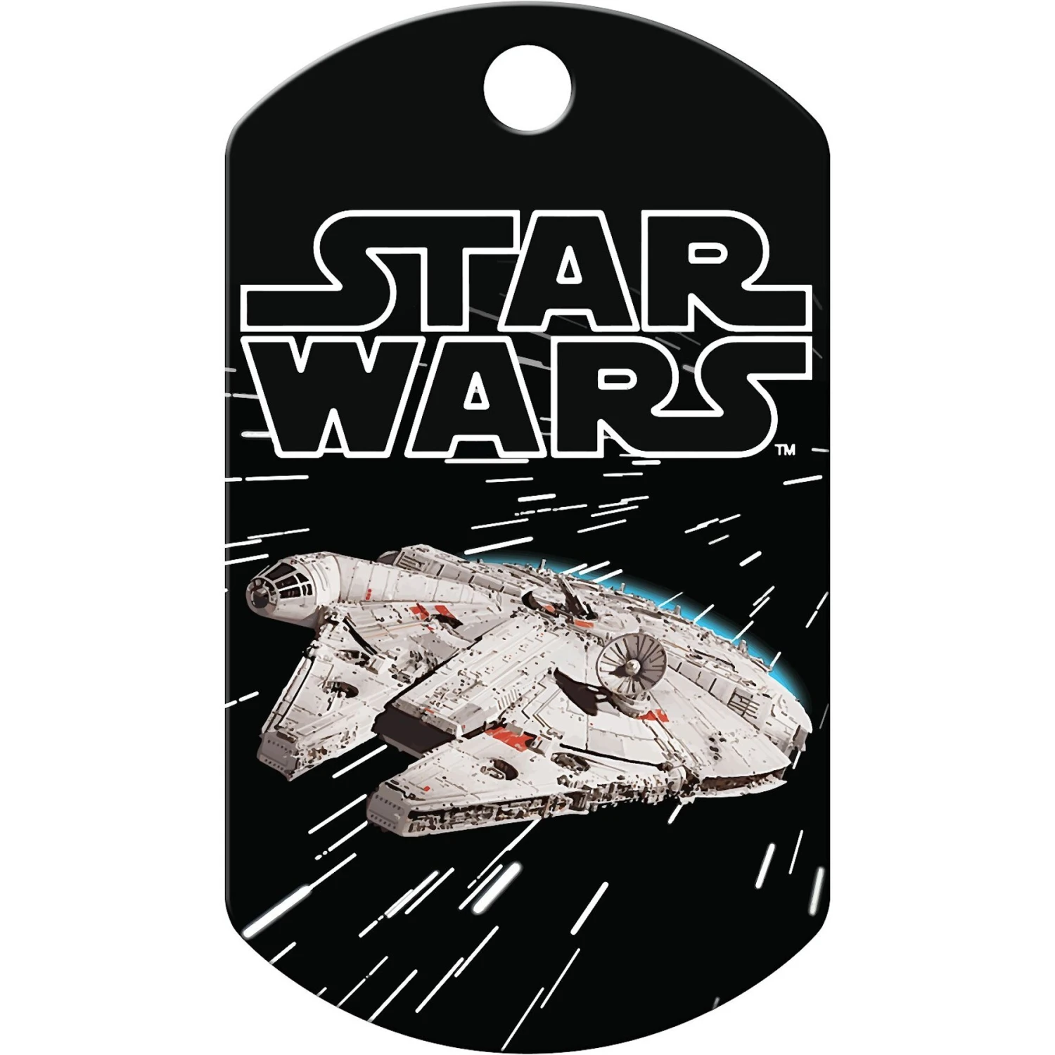 Quick-Tag Star Wars Millenium Falcon Military Personalized Dog & Cat ID Tag 2 Quick-Tag Star Wars Millenium Falcon Military Personalized Dog & Cat ID Tag - Image 2
