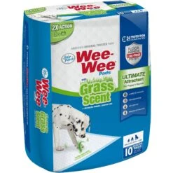 Four Paws Wee-Wee Ultimate Attractant Dog Pee Pads With Grass Scent 15 Four Paws Wee-Wee Ultimate Attractant Dog Pee Pads With Grass Scent -PetSafe Kong Shop 286422 PT7. AC SS1800 V1619819259