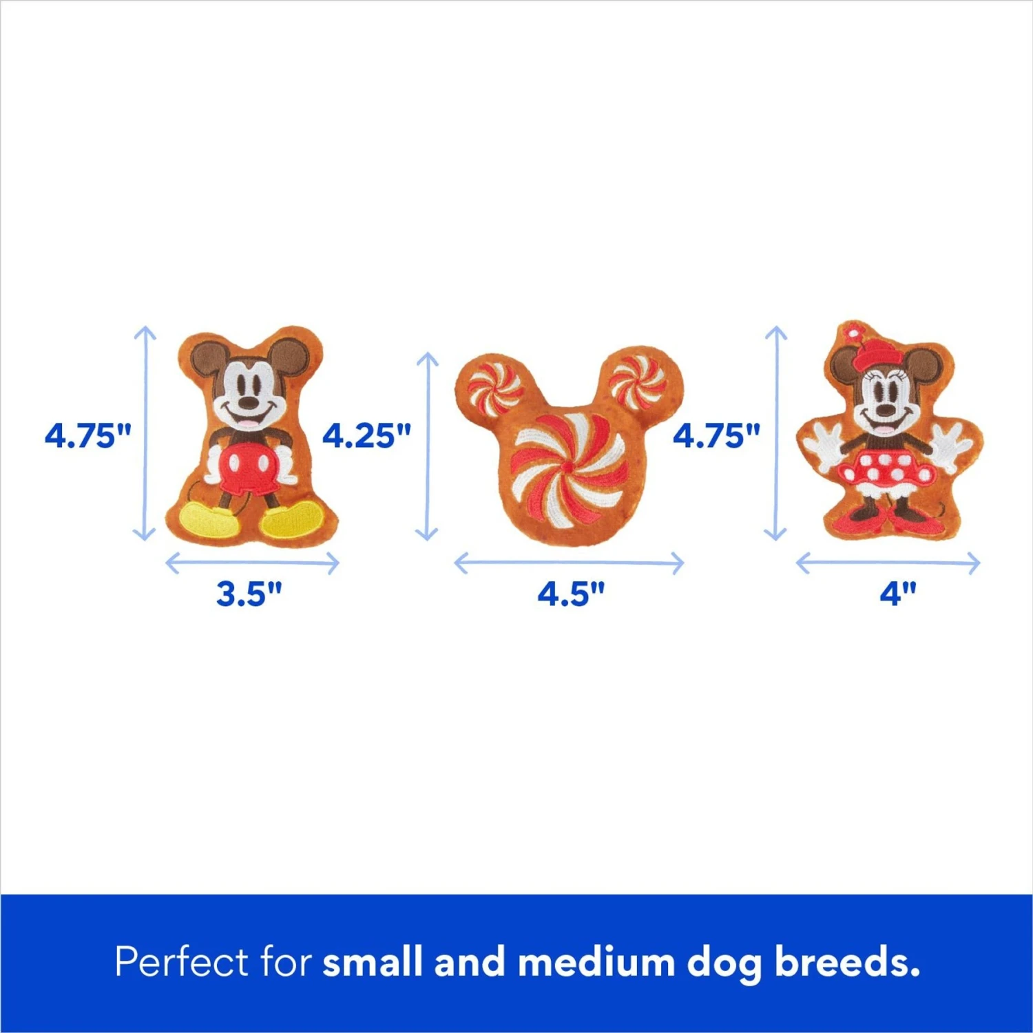 Disney Holiday Mickey & Minnie Mouse Gingerbread House Hide & Seek Puzzle Plush Squeaky Dog Toy 3 Disney Holiday Mickey & Minnie Mouse Gingerbread House Hide & Seek Puzzle Plush Squeaky Dog Toy - Image 3