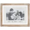 Mud Pie "Pressed Glass Family" Picture Frame