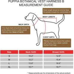 Puppia Botanical B Dog Harness -PetSafe Kong Shop 289079 PT4. AC SS1800 V1619107326