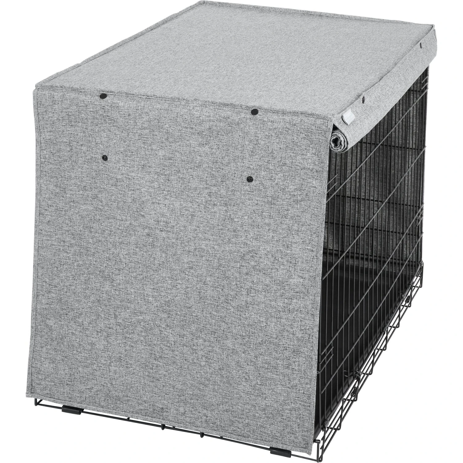 Frisco Faux Linen Dog Crate Cover 4 Frisco Faux Linen Dog Crate Cover - Image 4