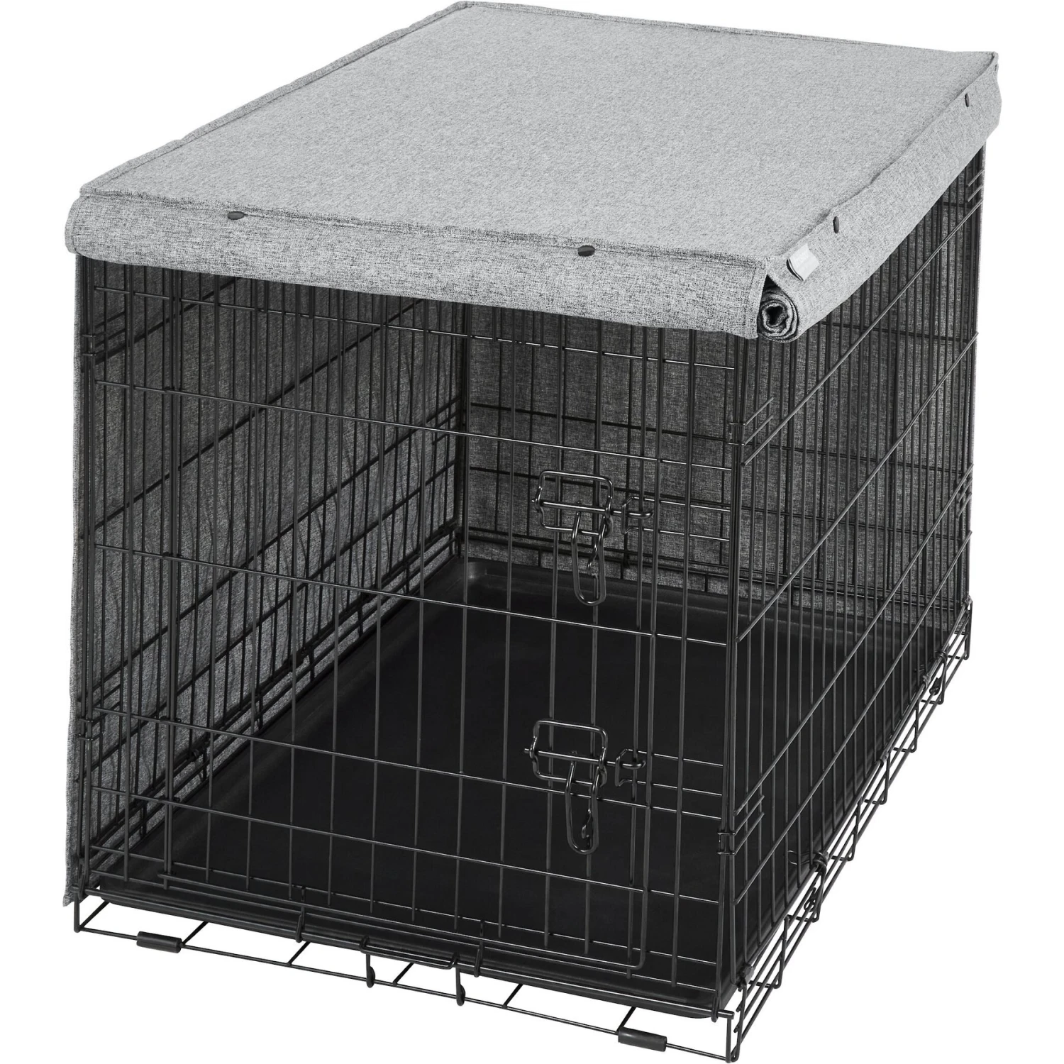 Frisco Faux Linen Dog Crate Cover 5 Frisco Faux Linen Dog Crate Cover - Image 5