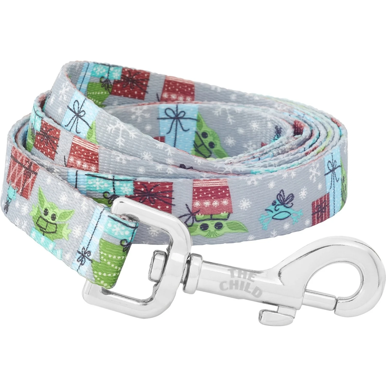 STAR WARS THE MANDALORIAN GROGU Holiday Dog Leash 1 STAR WARS THE MANDALORIAN GROGU Holiday Dog Leash