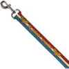 Buckle-Down DC Comics Wonder Woman Logo Stripe/Stars Personalized Dog Leash