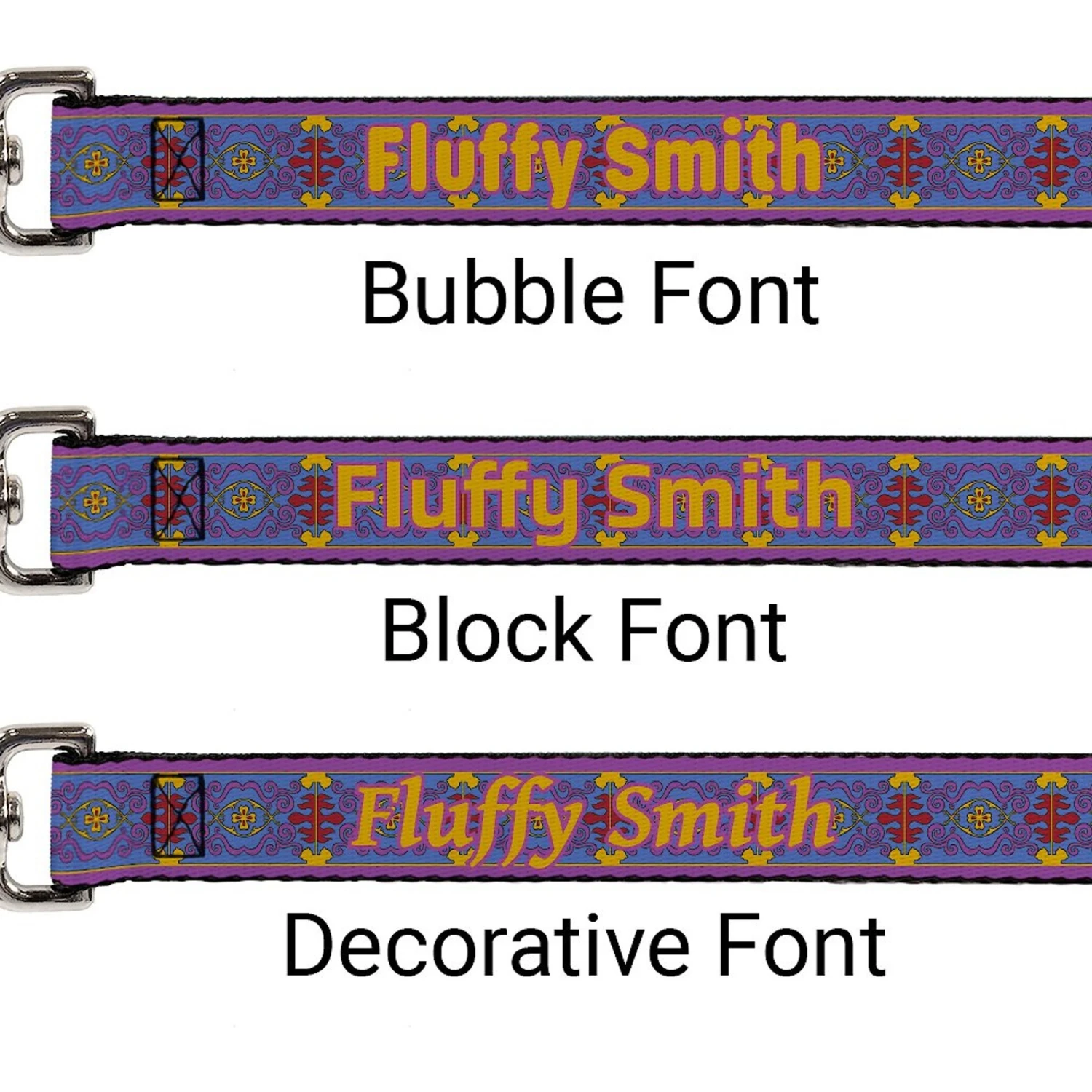 Buckle-Down Disney Aladdin Magic Carpet Tapestry Personalized Dog Leash 2 Buckle-Down Disney Aladdin Magic Carpet Tapestry Personalized Dog Leash - Image 2