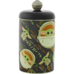 STAR WARS THE MANDALORIAN THE CHILD Aurebesh Ceramic Treat Jar