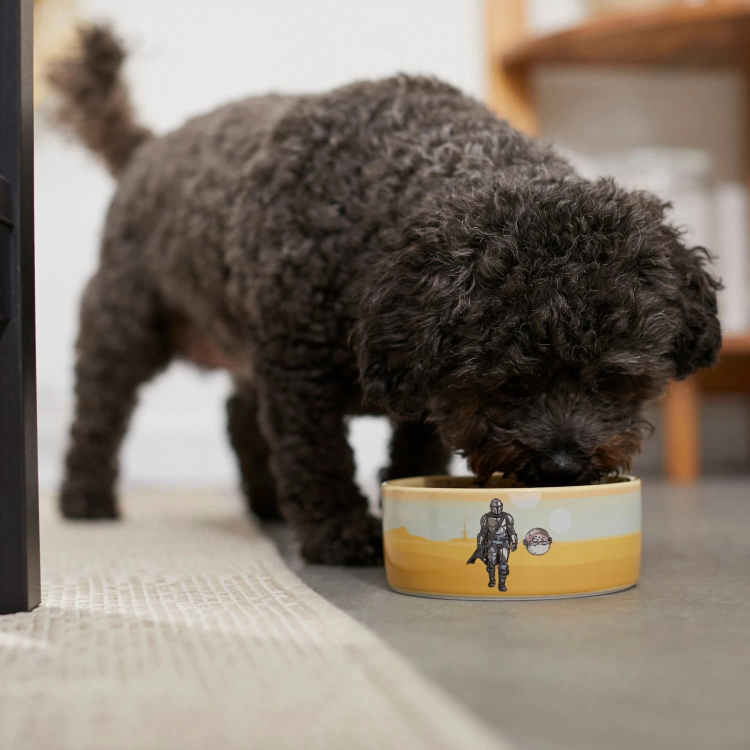 STAR WARS THE MANDALORIAN & CHILD Desert Non-Skid Ceramic Dog & Cat Bowl 3 STAR WARS THE MANDALORIAN & CHILD Desert Non-Skid Ceramic Dog & Cat Bowl - Image 3