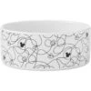 Disney Mickey Lines Non-Skid Ceramic Dog & Cat Bowl