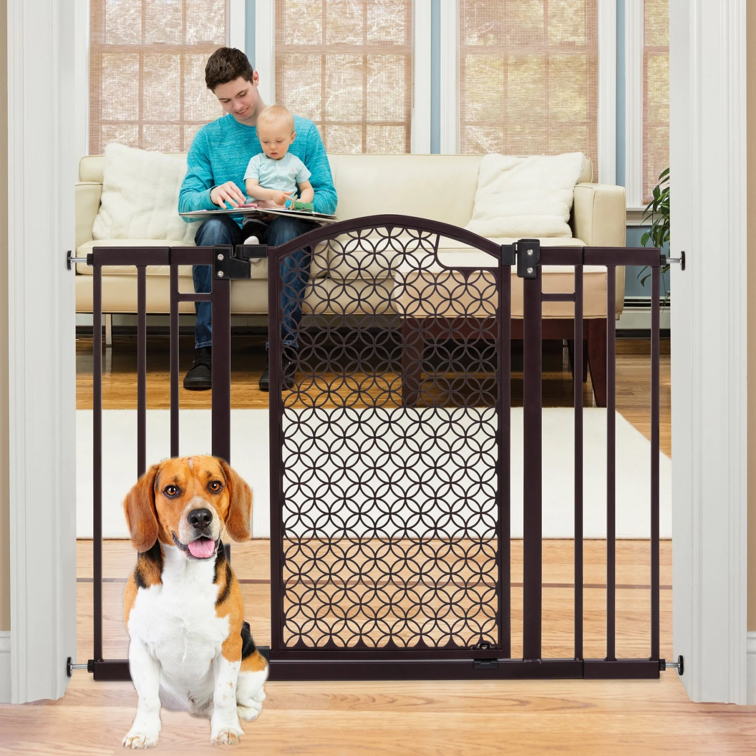 Summer Modern Home Decorative Walk-Thru Dog Gate 1 Summer Modern Home Decorative Walk-Thru Dog Gate