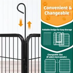 Yaheetech 8-Panel Wire Dog & Cat Exercise Playpen, 26-in W X 32-in H -PetSafe Kong Shop 295096 PT5. AC SS1800 V1692293445