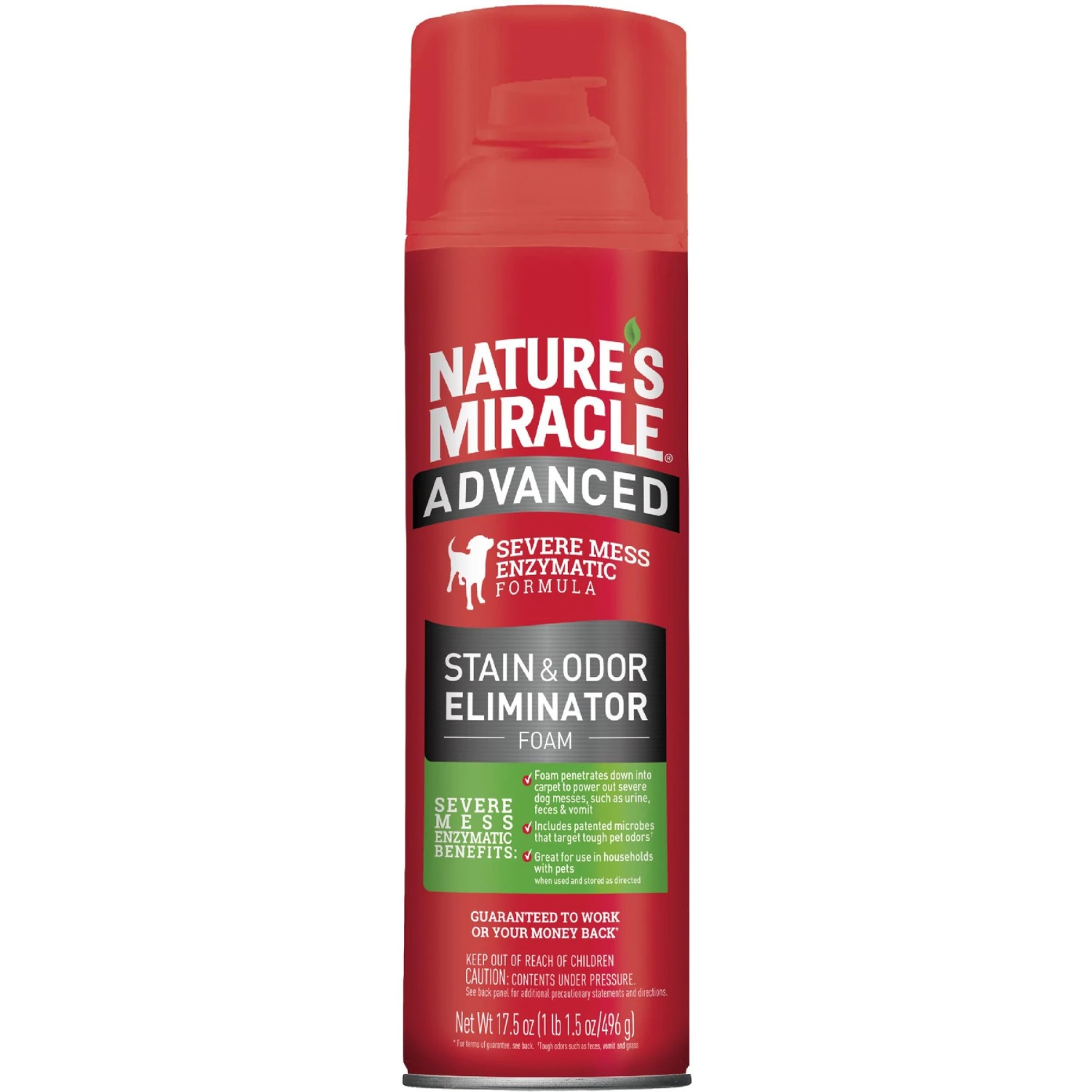 Nature's Miracle Advanced Dog Stain & Odor Foam Aerosol Spray 1 Nature's Miracle Advanced Dog Stain & Odor Foam Aerosol Spray