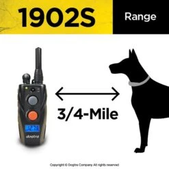 Dogtra 1902S Ergonomic IPX9K Waterproof High-Output Dog Remote Training E-Collar -PetSafe Kong Shop 297478 PT6. AC SS1800 V1620914838