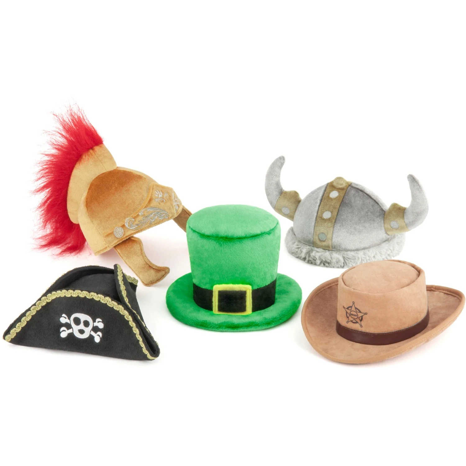 P.L.A.Y. Pet Lifestyle And You Mutt Hatter Squeaky Dog Toy, 5 Count 1 P.L.A.Y. Pet Lifestyle And You Mutt Hatter Squeaky Dog Toy, 5 Count