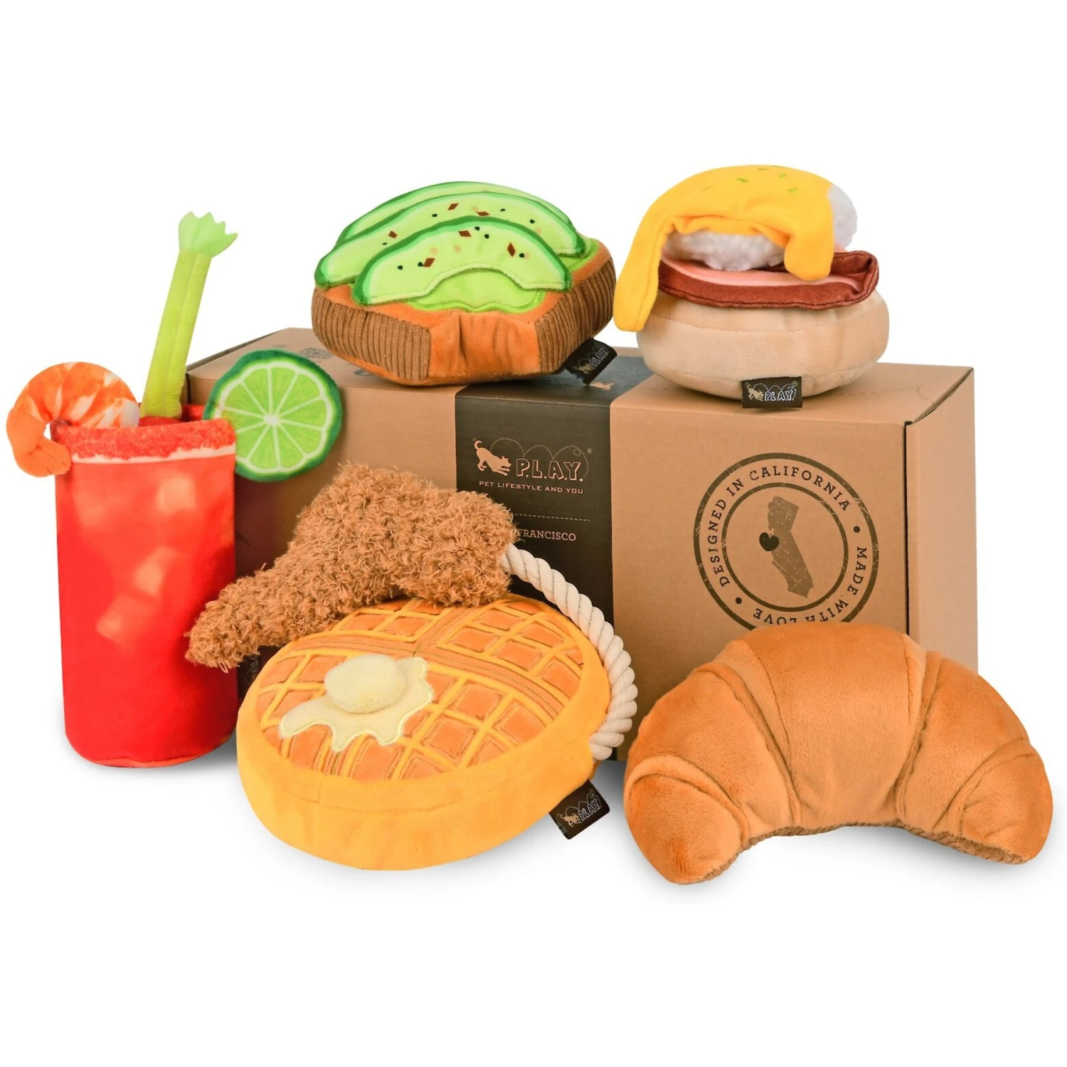 P.L.A.Y. Pet Lifestyle And You Barking Brunch Squeaky Dog Toy, 5 Count 2 P.L.A.Y. Pet Lifestyle And You Barking Brunch Squeaky Dog Toy, 5 Count - Image 2