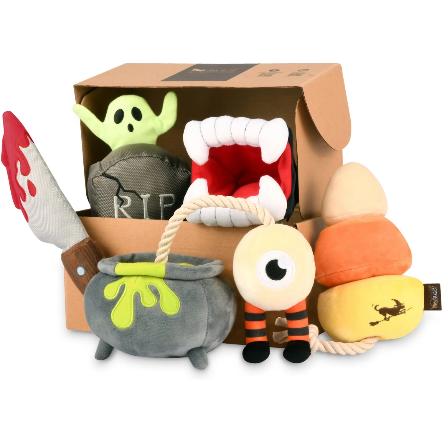 P.L.A.Y. Pet Lifestyle And You Howling Haunts Squeaky Dog Toy, 5 Count 2 P.L.A.Y. Pet Lifestyle And You Howling Haunts Squeaky Dog Toy, 5 Count - Image 2