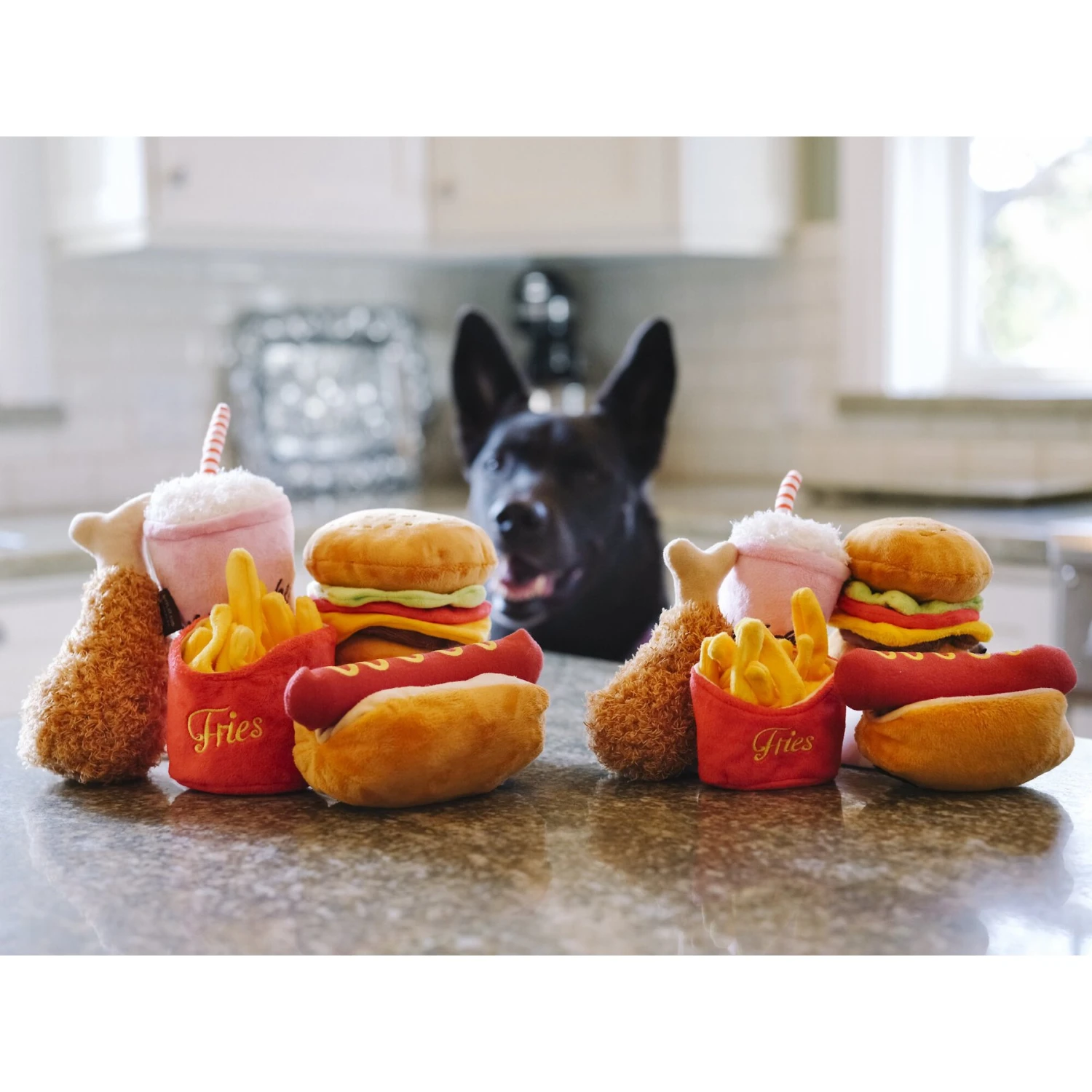 P.L.A.Y. Pet Lifestyle And You American Classic Mini Squeaky Dog Toy, 5 Count 2 P.L.A.Y. Pet Lifestyle And You American Classic Mini Squeaky Dog Toy, 5 Count - Image 2