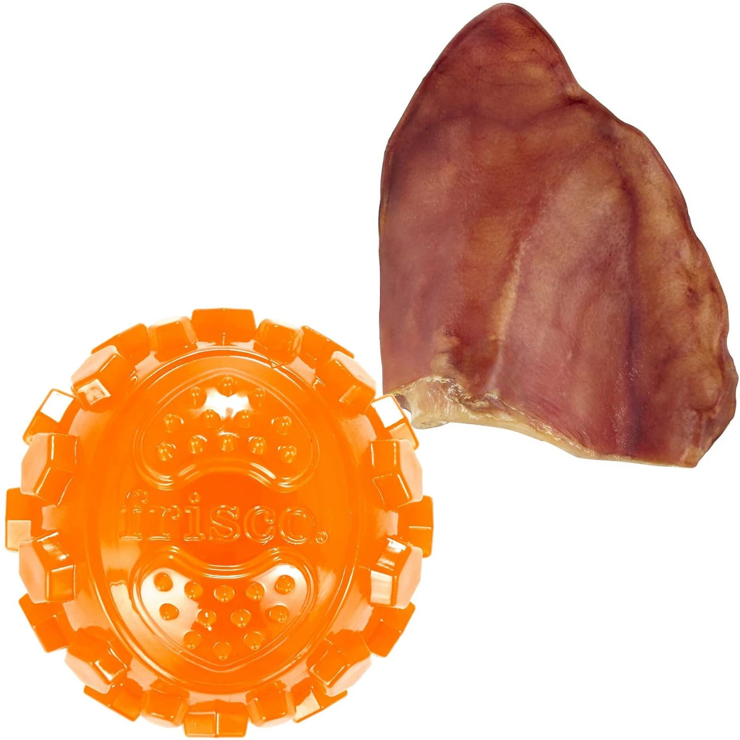 Frisco Fetch Squeaky TPR Ball Dog Toy & Bones & Chews Pig Ear Chews Dog Treats 1 Frisco Fetch Squeaky TPR Ball Dog Toy & Bones & Chews Pig Ear Chews Dog Treats