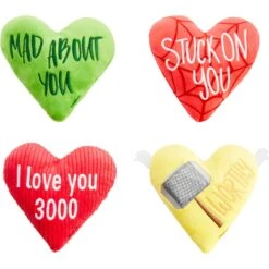 Marvel 's Valentine Candy Heart Heroes Plush Squeaky Dog Toy -PetSafe Kong Shop 299000 PT2. AC SS1800 V1639418492
