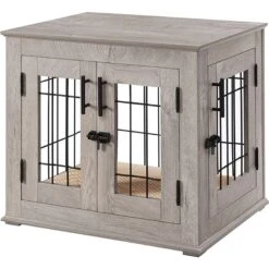 Unipaws Wooden Wire Dog Crate Furniture End Table -PetSafe Kong Shop 299112 PT2. AC SS1800 V1664533951