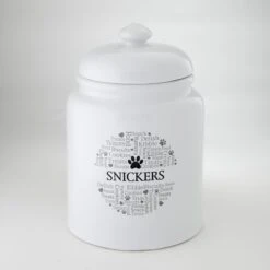 Frisco Ceramic Paw Personalized Treat Jar, 13 Cup, 104oz 10 Frisco Ceramic Paw Personalized Treat Jar, 13 Cup, 104oz -PetSafe Kong Shop 301183 PT4. AC SS1800 V1630554432