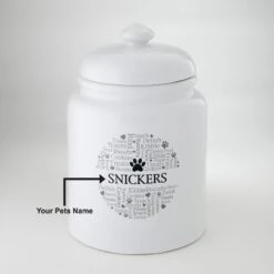 Frisco Ceramic Paw Personalized Treat Jar, 13 Cup, 104oz 11 Frisco Ceramic Paw Personalized Treat Jar, 13 Cup, 104oz -PetSafe Kong Shop 301183 PT5. AC SS1800 V1630559792